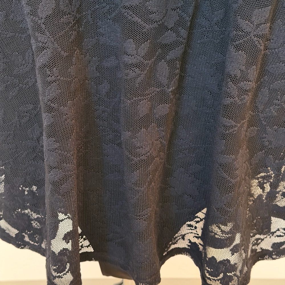 Torrid Black Lace One Piece Swimsuit size 2 - Picture 3 of 11